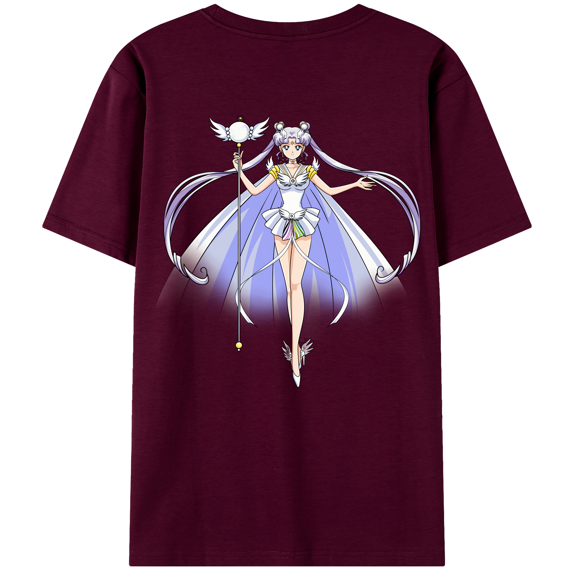 （画像用） 美少女戦士セーラームーン 月野 うさぎ つきの うさぎ Sailor Moon Tsukino Usagi レディース半袖Tシャツ(バックプリント)